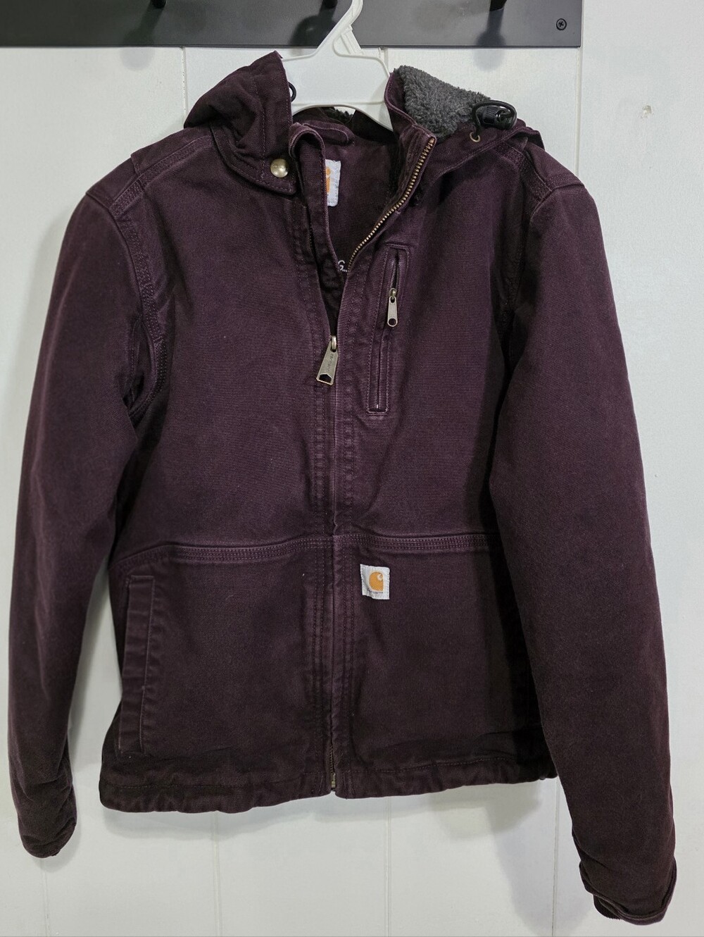 Carhartt Full Swing Caldwell Sherpa Lined Jacket Deep Wine Women’s XS 102248